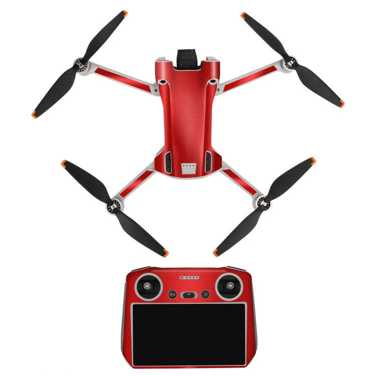 Sunnylife Drone+Remote Control Protective Sticker For DJI Mini 3 Pro RC Version(Aurora Red)