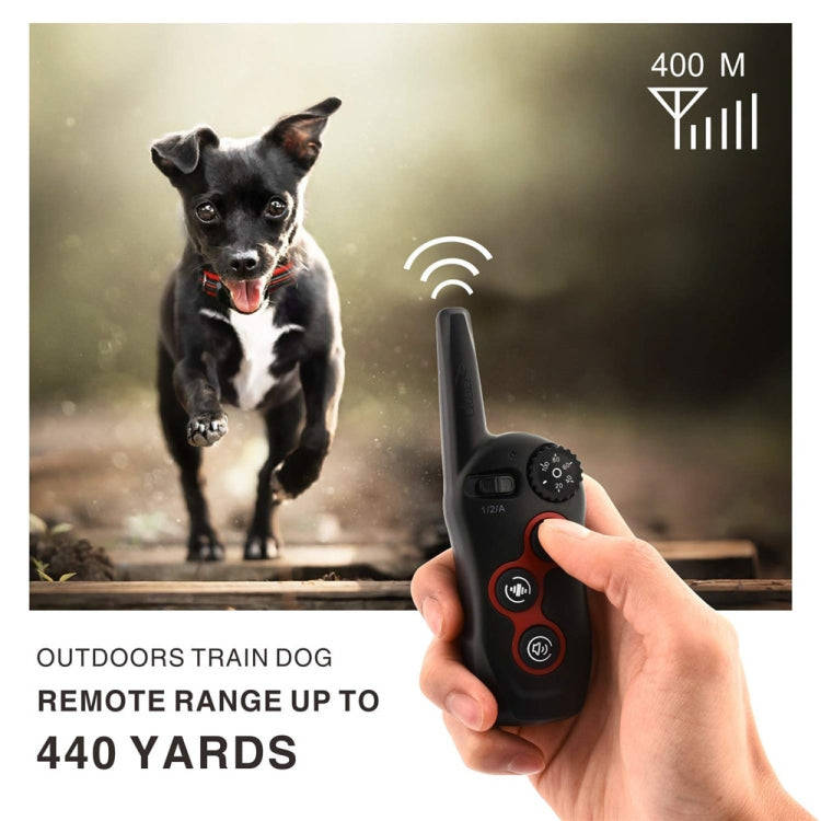 Remote Control Trainer Dog Collar Automatic Barking Stopper, Specification: 1 Drag 2 Red+Orange