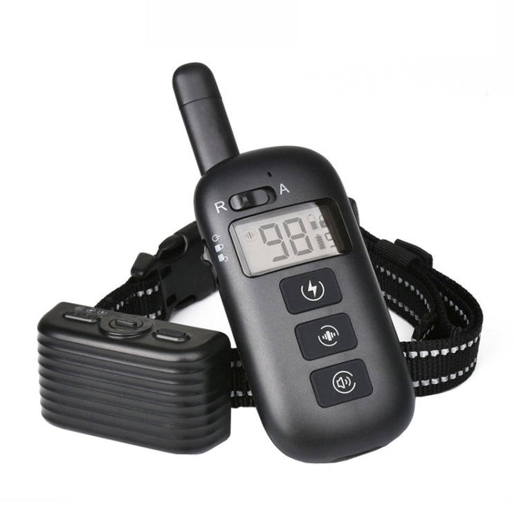 Remote Control Trainer Dog Collar Automatic Bark Stop Device, Specification: 1 Drag 1 (Black)