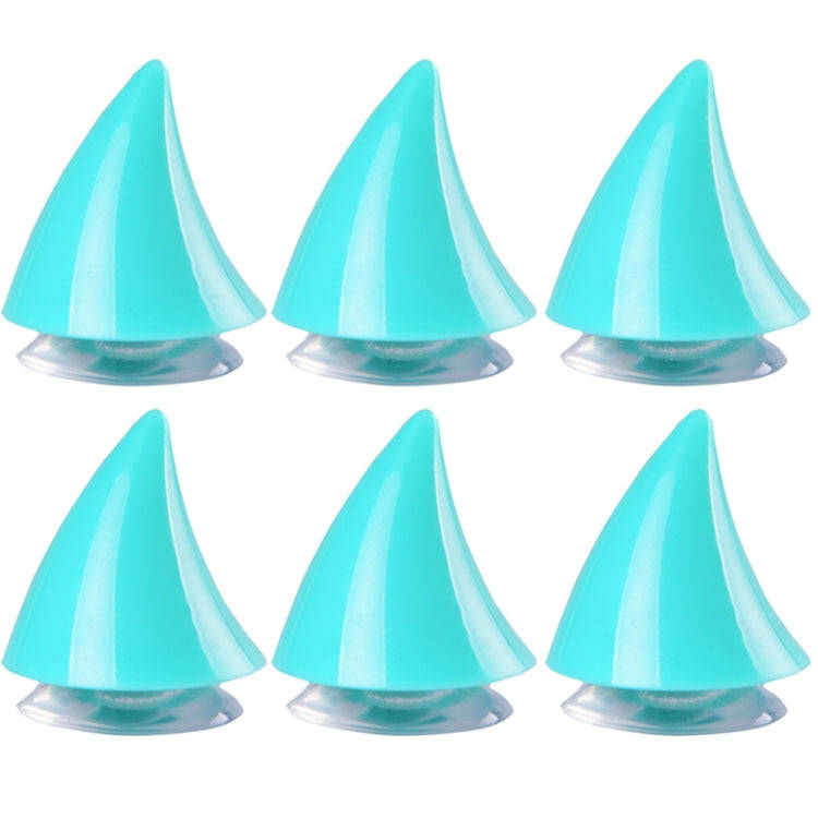 2pcs /Pair Motorcycle Helmet Devil Sucker Decoration, Style: Small Horns (Light Blue)