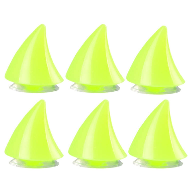 2pcs /Pair Motorcycle Helmet Devil Sucker Decoration, Style: Small Horns (Fluorescent Green)