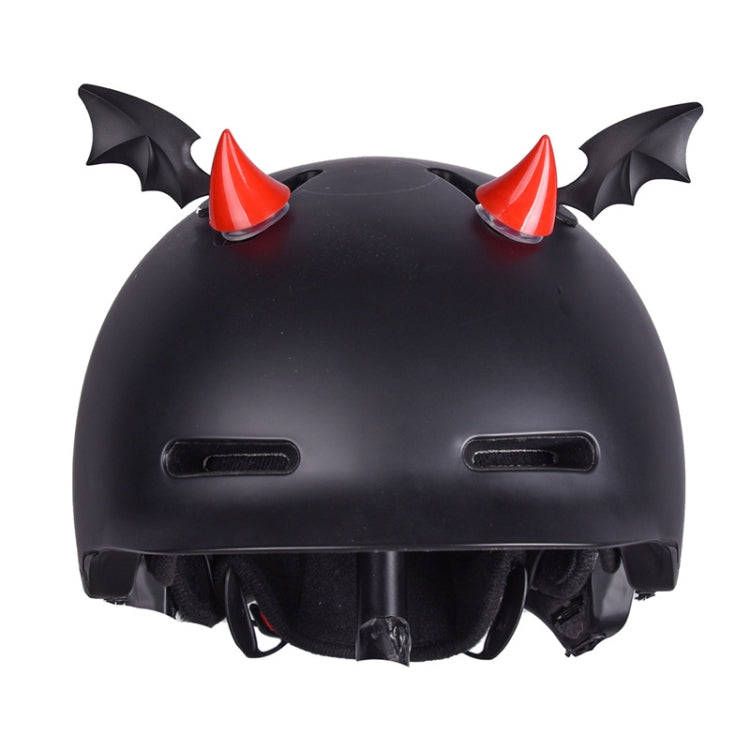 2pcs /Pair Motorcycle Helmet Devil Sucker Decoration, Style: Small Horns (Fluorescent Green)