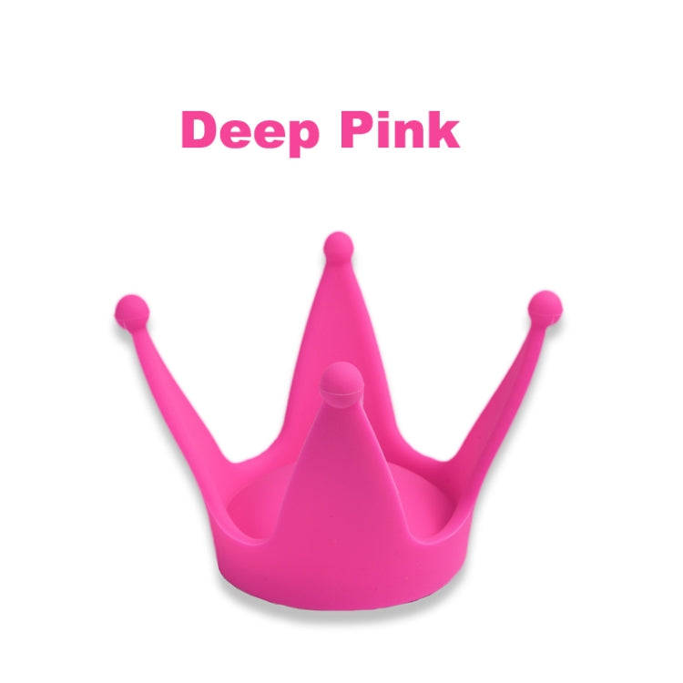 2PCS Motorcycle Crown Sucker Helmet Decoration(Peach Red)