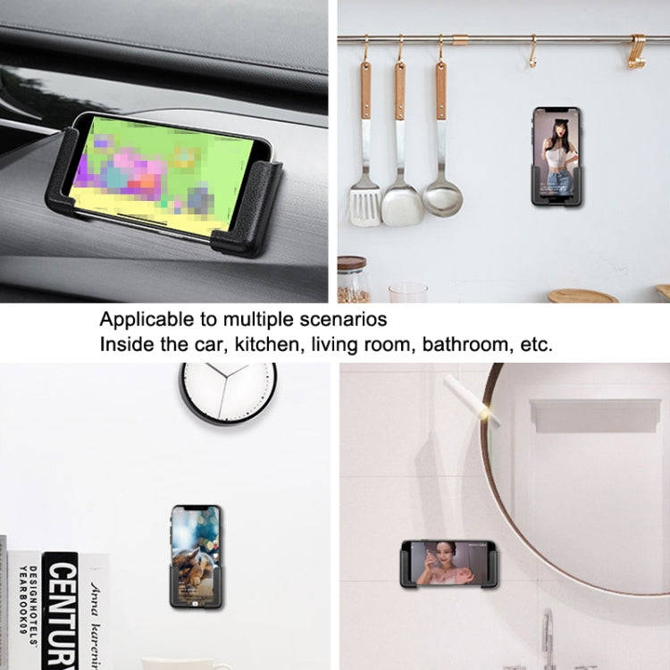5 Pairs Car Mobile Phone Bracket Dashboard Navigation Paste Adjustable Bracket(White)