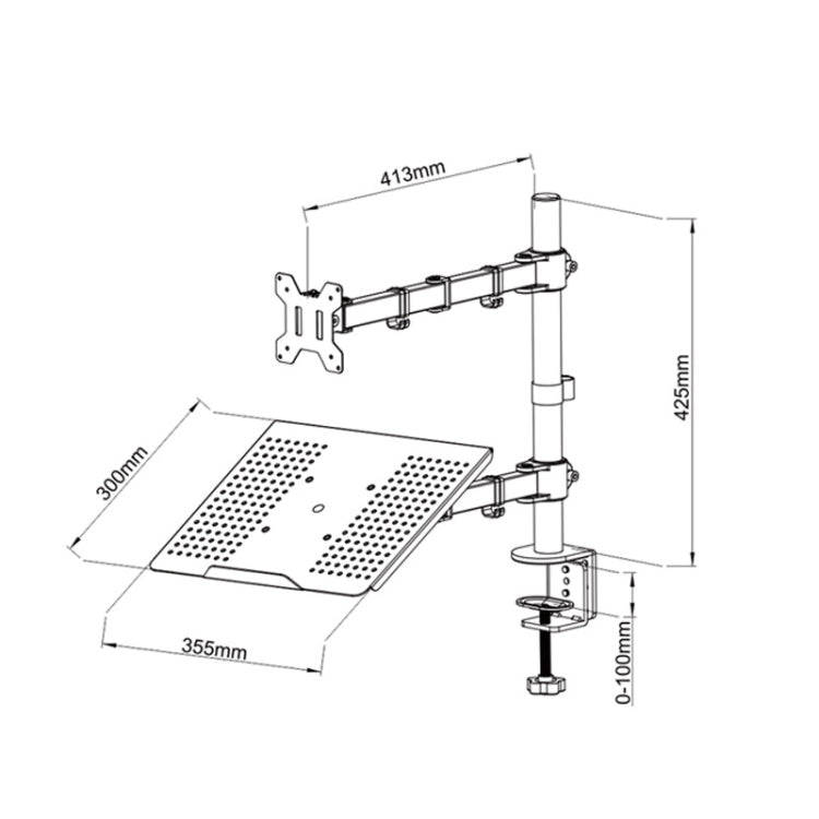Laptop Stand Desktop LCD Dual Purpose Computer Lift Rotatable Dual Screen Bracket