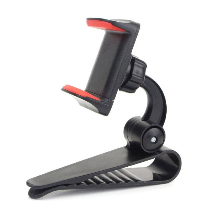 Car Sun Visor Bracket Car Mobile Phone Buckle Holder(Red)