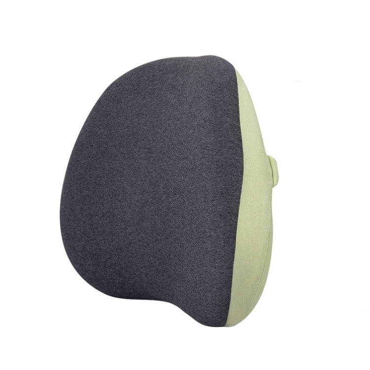 Office Memory Foam Waist Support Cushion Waist Support Pillow(Grass Green)