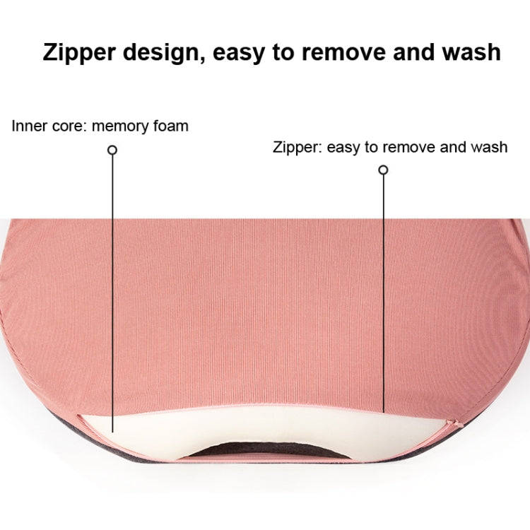 Office Memory Foam Waist Support Cushion Waist Support Pillow(Grass Green)