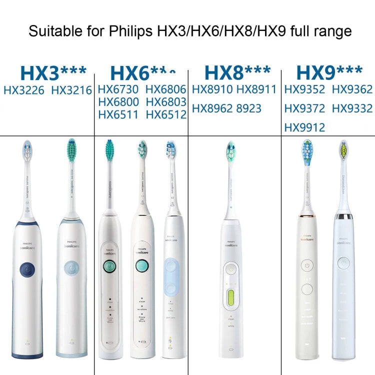 Toothbrush Head For Philips HX6730 HX9352 HX8910 HX3226,Style: Diamond Bright