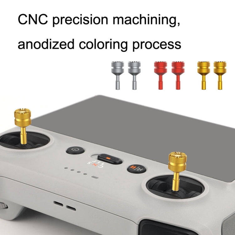 1 Pair Sunnylife MM3-YG393 For DJI Mini3 Pro DJI RC With Screen Remote Control Thumb Rocker(Gold)