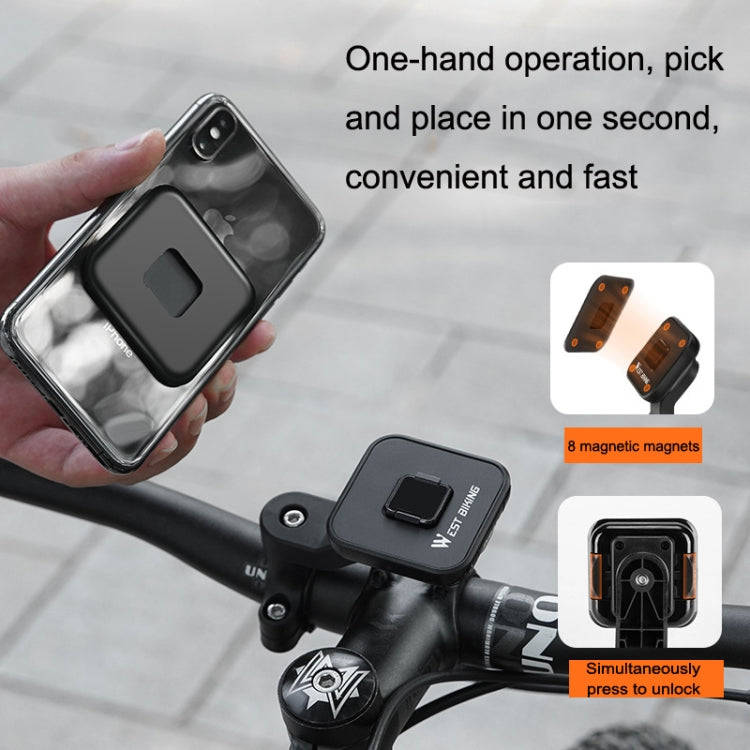 WEST BIKING YP0715060 Bicycle Strong Magnetic Attraction 360 Degree Rotating Navigation Phone Bra...