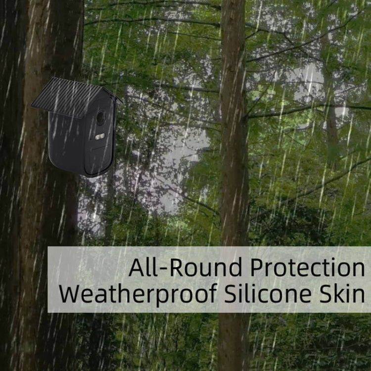 Surveillance Camera Cover Silicone Cover For Eufy 2C(Black)