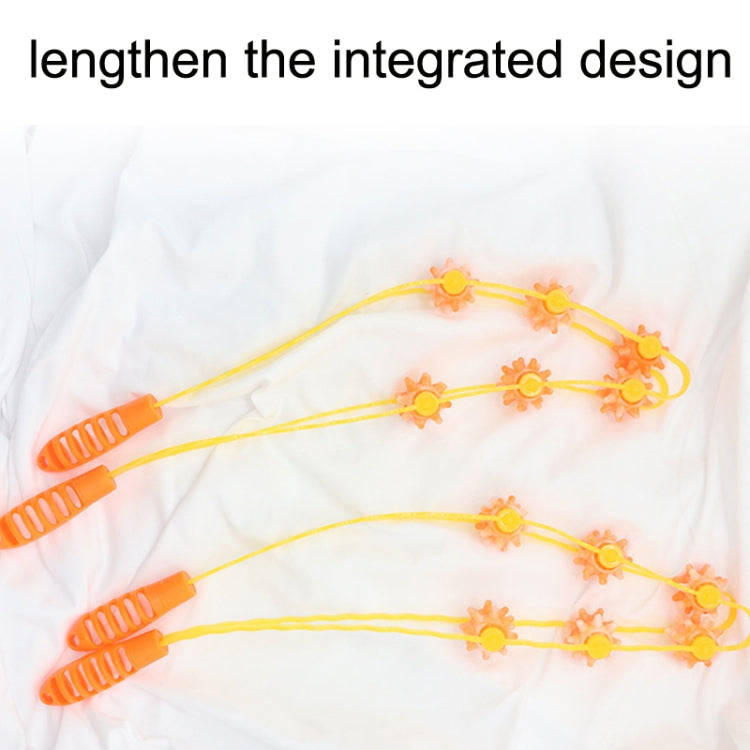 3PCS Plastic Back Puller Shoulder Waist Back Manual Roller Massager, Style: Three Wheels (Green)