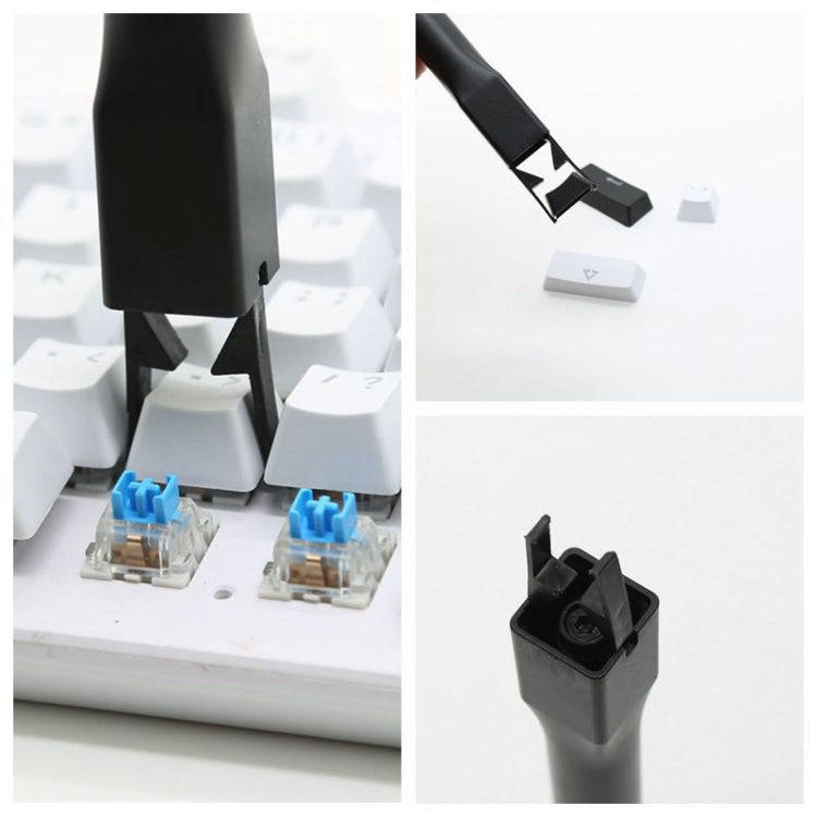 Keycap Puller ABS Plastic Keycap Remover Switch Extractor Tool(Black)