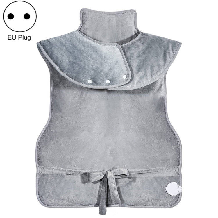 Heated Shoulder Guards Neck Guards Electric Heated Shawls Electric Blankets EU Plug(Silver Gray)