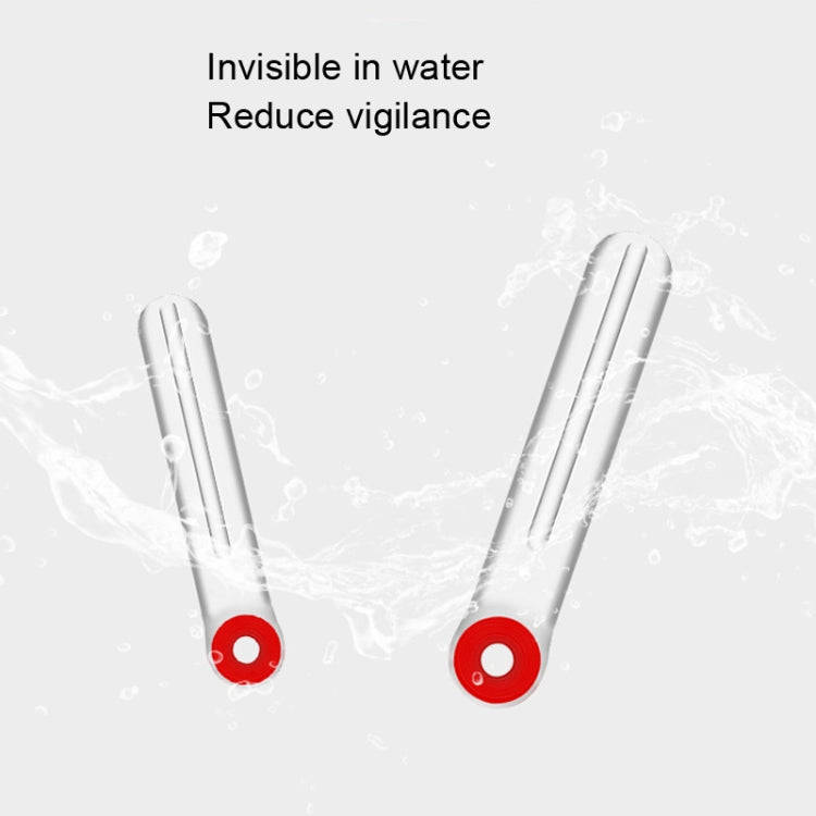 100 PCS SXP01 Dual CoreSilicone Floating Seat Fishing Accessories, Size: Small(Transparent)