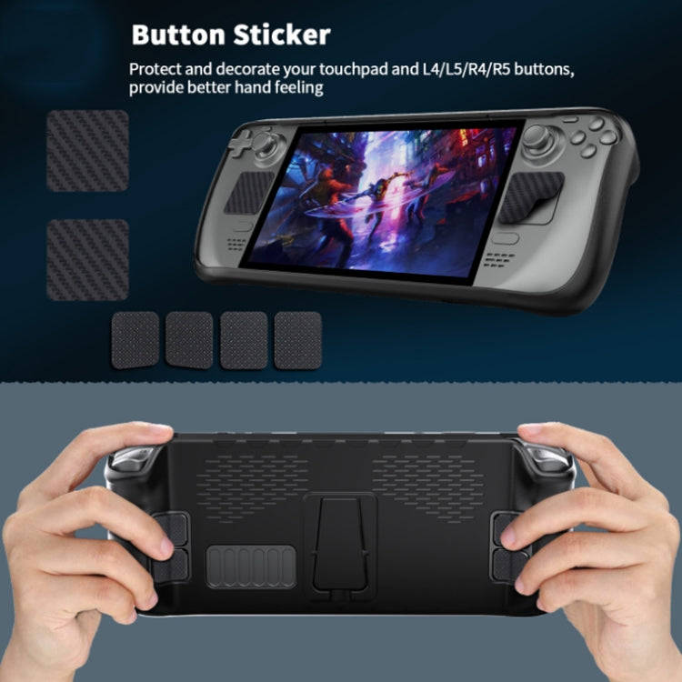 JYS For Steam Deck Handheld TPU Case + Touchpad Button Sticker