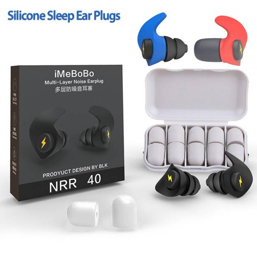 Anti-noise Sleep Earplugs Soundproof Earplugs(Black)