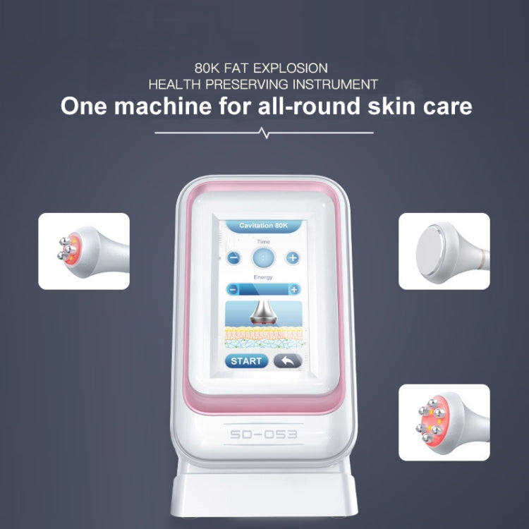 3 In 1 80k Metal Fat Blaster RF Ultrasonic Beauty Machine US Plug(Golden Edge)