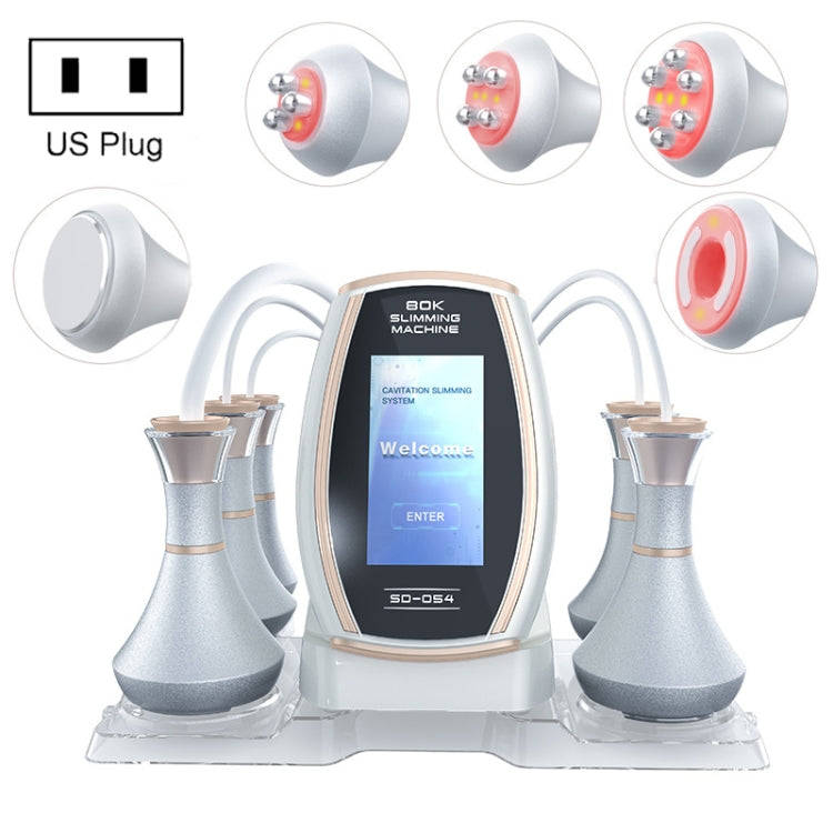 5 In 1 80K Ultrasonic Cavitation Vacuum Radio Frequency Lipo Slimming Machine US Plug(Golden Edge)