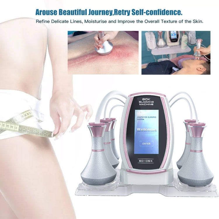 5 In 1 80K Ultrasonic Cavitation Vacuum Radio Frequency Lipo Slimming Machine EU Plug(Golden Edge)