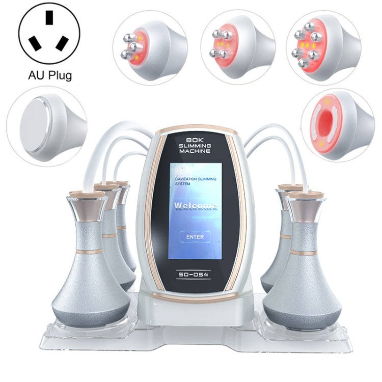 5 In 1 80K Ultrasonic Cavitation Vacuum Radio Frequency Lipo Slimming Machine AU Plug(Golden Edge)