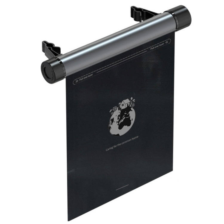Car Mounted Garbage Bag  Folding Hanging Cleaning Organiser(Titanium Grey)