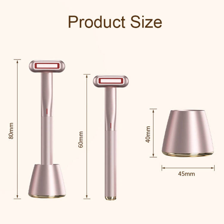 1605 Multifunctional Rotating EMS Micro-Current Radio Frequency Beauty Instrument(Pink)