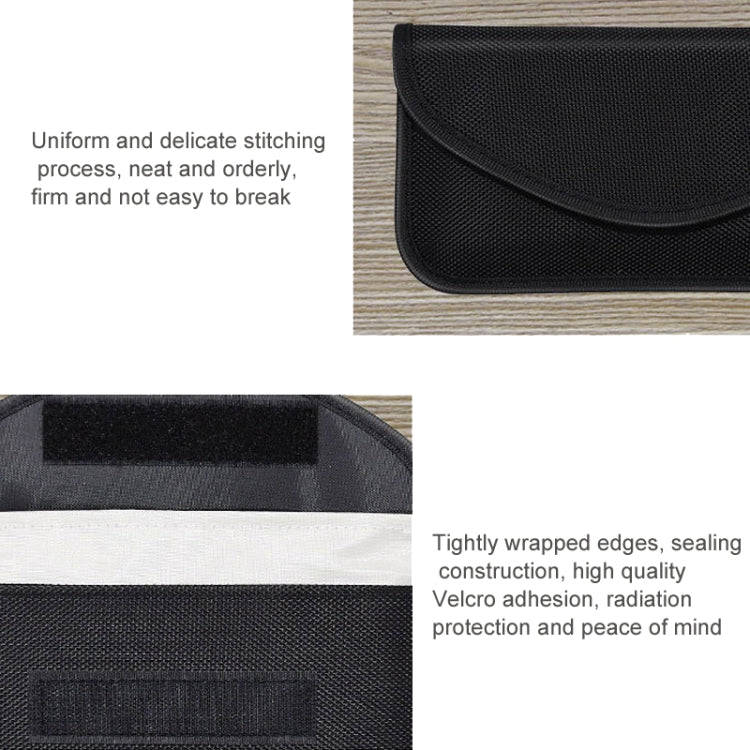 6.5 Inch Cell Phone Signal Shielding Bag Anti-location Isolated Signal RFID Storage Bag(Red)
