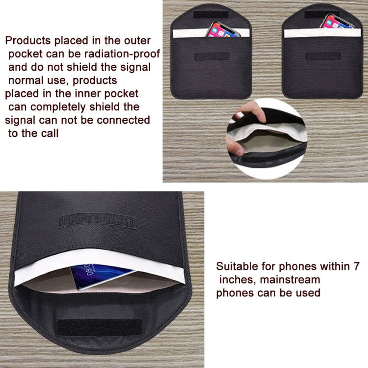 Cell Phone Tablet Signal Shielding Bag RFID Anti-Radiation Case 23.5 x 18cm