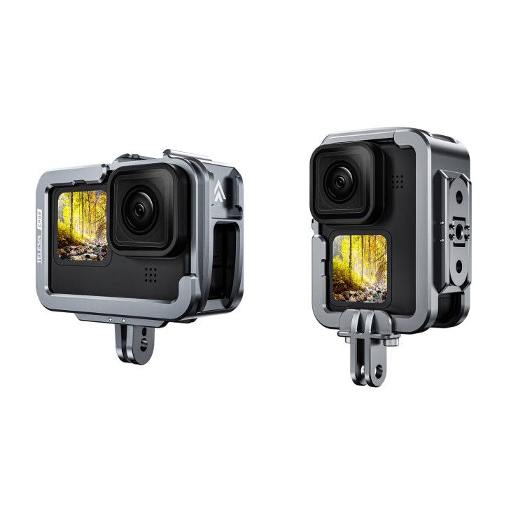 TELESIN Aluminium Alloy Frame Case For GoPro Hero11 Black / HERO10 Black / HERO9 Black ,Spec: Ver...