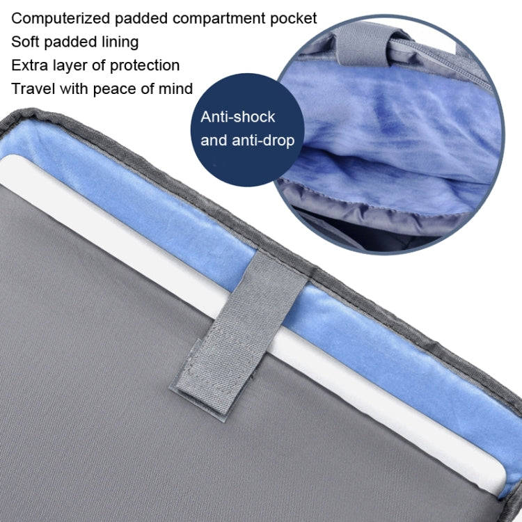 OUMANTU 020 Event Computer Bag Oxford Cloth Laptop Computer Backpack, Size: 14 inch(Light Gray)
