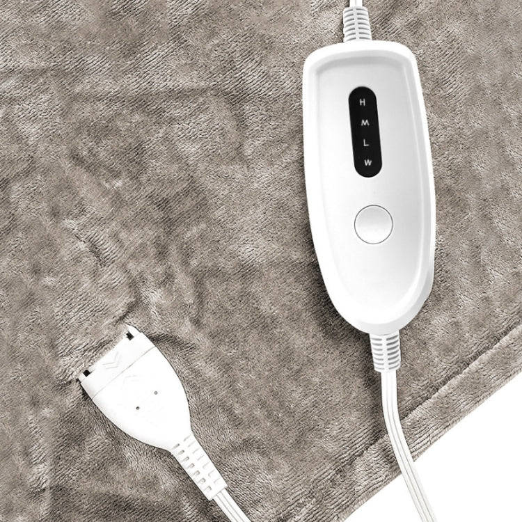 Intelligent Temperature Control Electric Heating Blanket, Size: 130x180cm EU Plug(Brown White)
