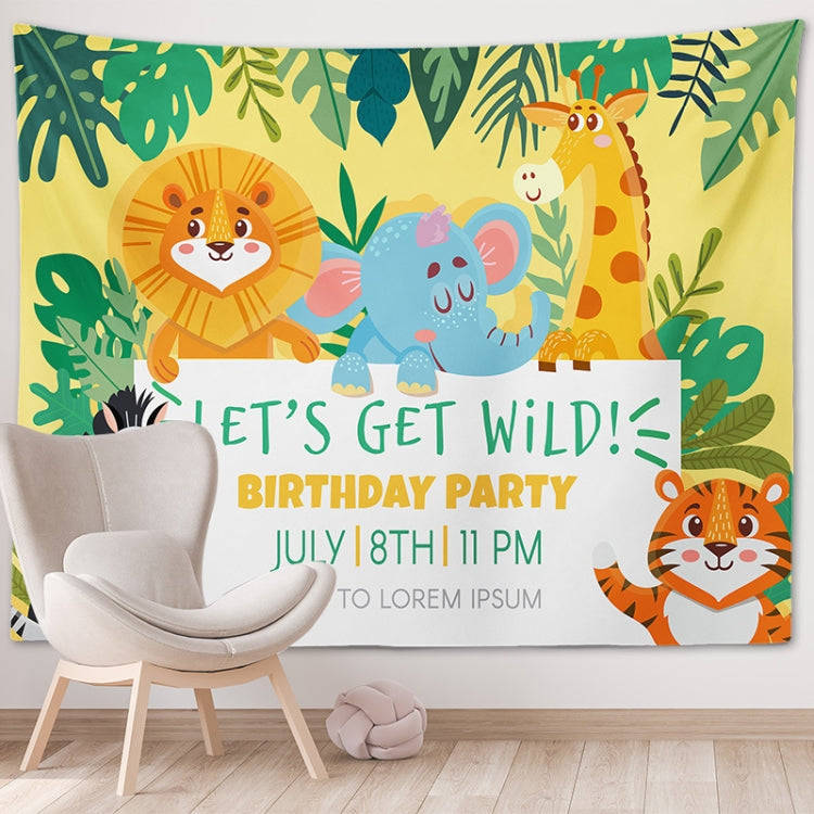 Happy Birthday Photo Backdrop Party Decoration Tapestry, Size: 150x130cm(GT56-7)