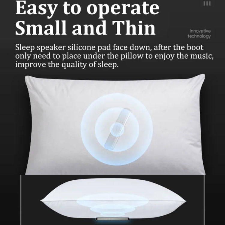 Soundproof Painless Bone Conduction Sleep Speaker Portable White Noise Sleeping Aid(White)