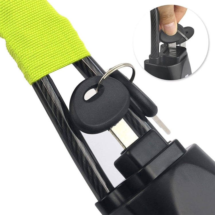 S308 Car Steering Wheel Wire Rope Lock Security Anti-theft Locks(Black)