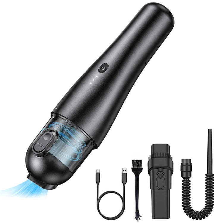 P06 12V High Power Portable Wireless Vehicles / Household Vacuum Cleaner(Black)