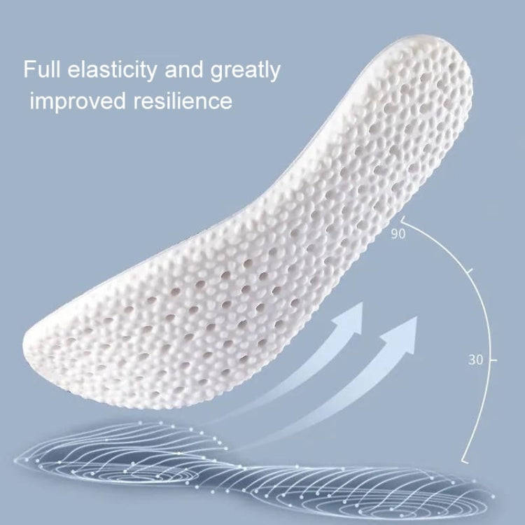 5pairs Super Soft High Elasticity Sports Insoles Summer Insoles, Size: 39(Black)
