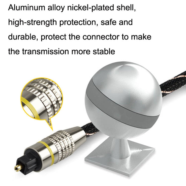 EMK HB/A6.0 SPDIF Interface Digital High-Definition Audio Optical Fiber Cable, Length: 10m(Black ...