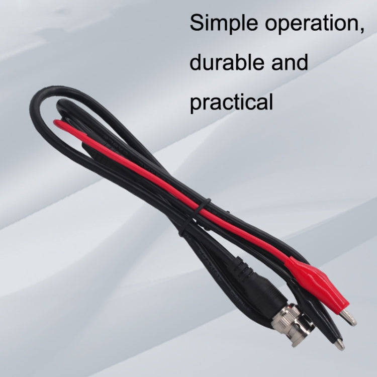 2pcs BNC To 2 x Crocodile Clips Double Head Coaxial Cable Video Cable, Length: 0.5m