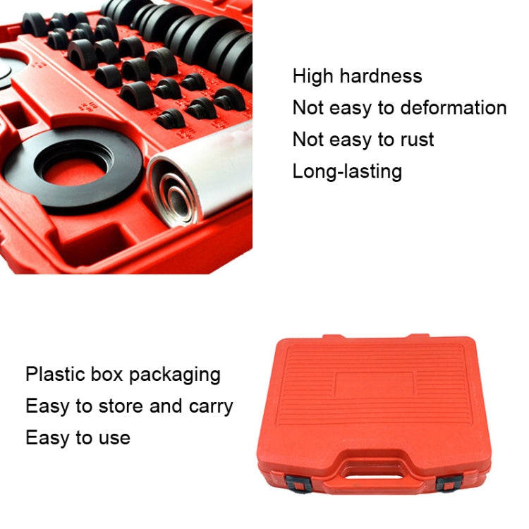 37pcs/set BL1063 Seal Bearing Maintenance Tools Car Oil Sealing Iron Set Peilin, Model: Without H...