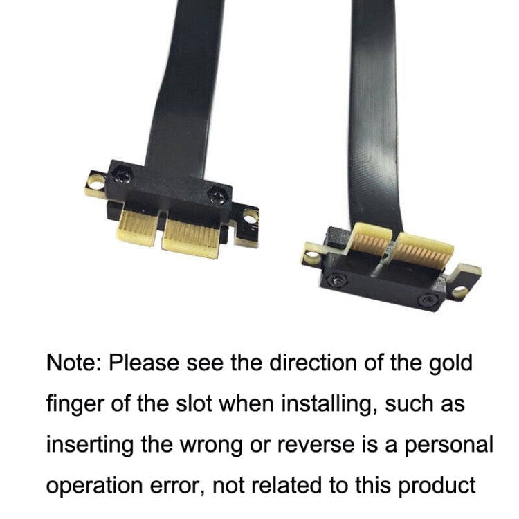 PCI-E 3.0 1X 90 Degrees Graphics Card / Wireless Network Card Extension Cable, Cable Length: 10cm