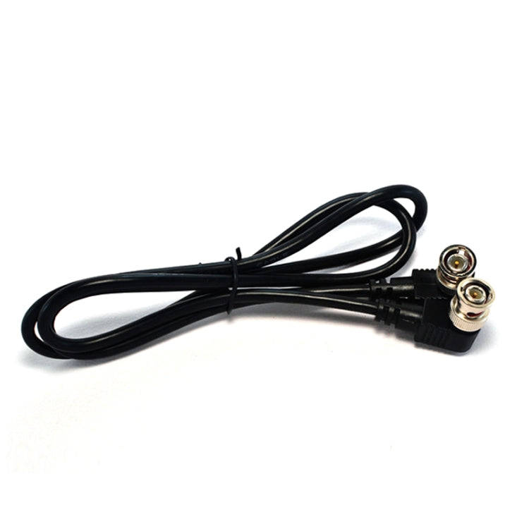 BNC Male to Male Elbow Audio and Video Cable Coaxial Cable, Length: 0.5m