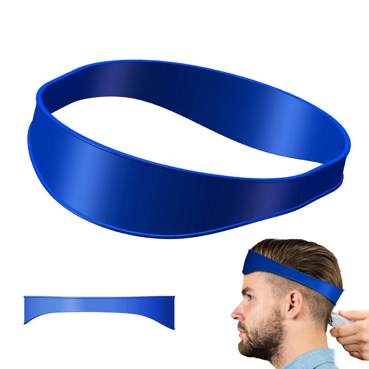 Salon Neck Hair Line Guide Barber Trim Ruler Hair DIY Tool Hair Trimming Template Tools(Blue)