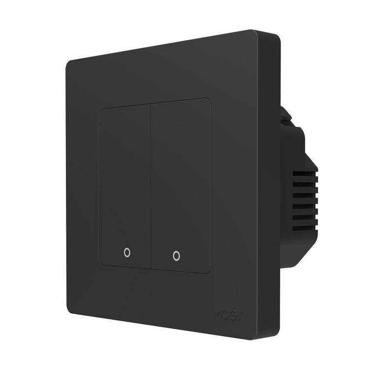Tuya ZigBee Smart Single-fire Zero-fire Sharing Timing Voice Wall Switch EU Plug, Style: 2 Ways (...