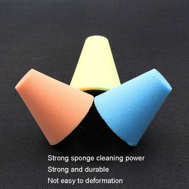 Car Cone 3 inch Polishing Sponge Waxing Sponge Wheel(Blue)