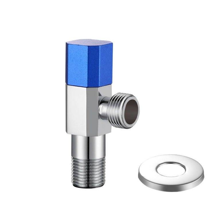 Hot and Cold Water Pipe Faucet 4 Points Water Stop Switch Valve, Style: Eight-side Blue Label All...