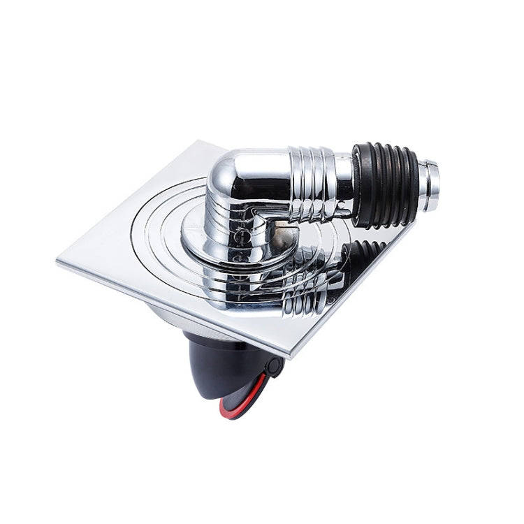 Washing Machine Using Full Copper Floor Drain(K6052 Chrome Plated+Plastic Single Bend+Straight Row)