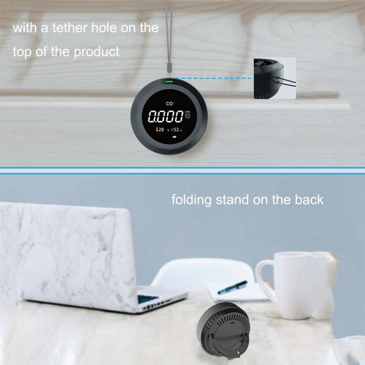 PTH-12 Infrared Carbon Dioxide Detector Portable Temperature And Humidity Air Quality Monitoring ...
