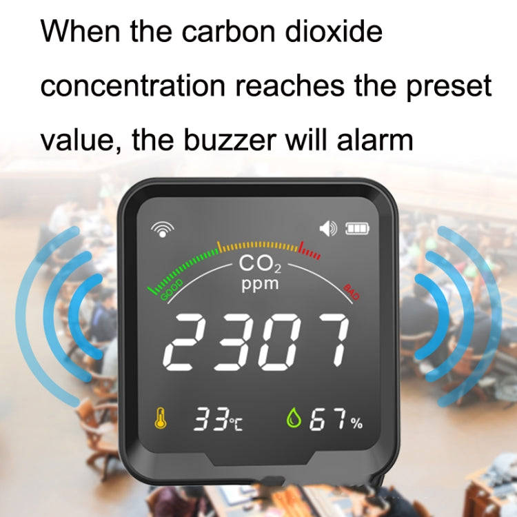 PTH-9CW Wifi Intelligent Infrared CO2 Detector Air Quality Detector Home Temperature And Humidity...